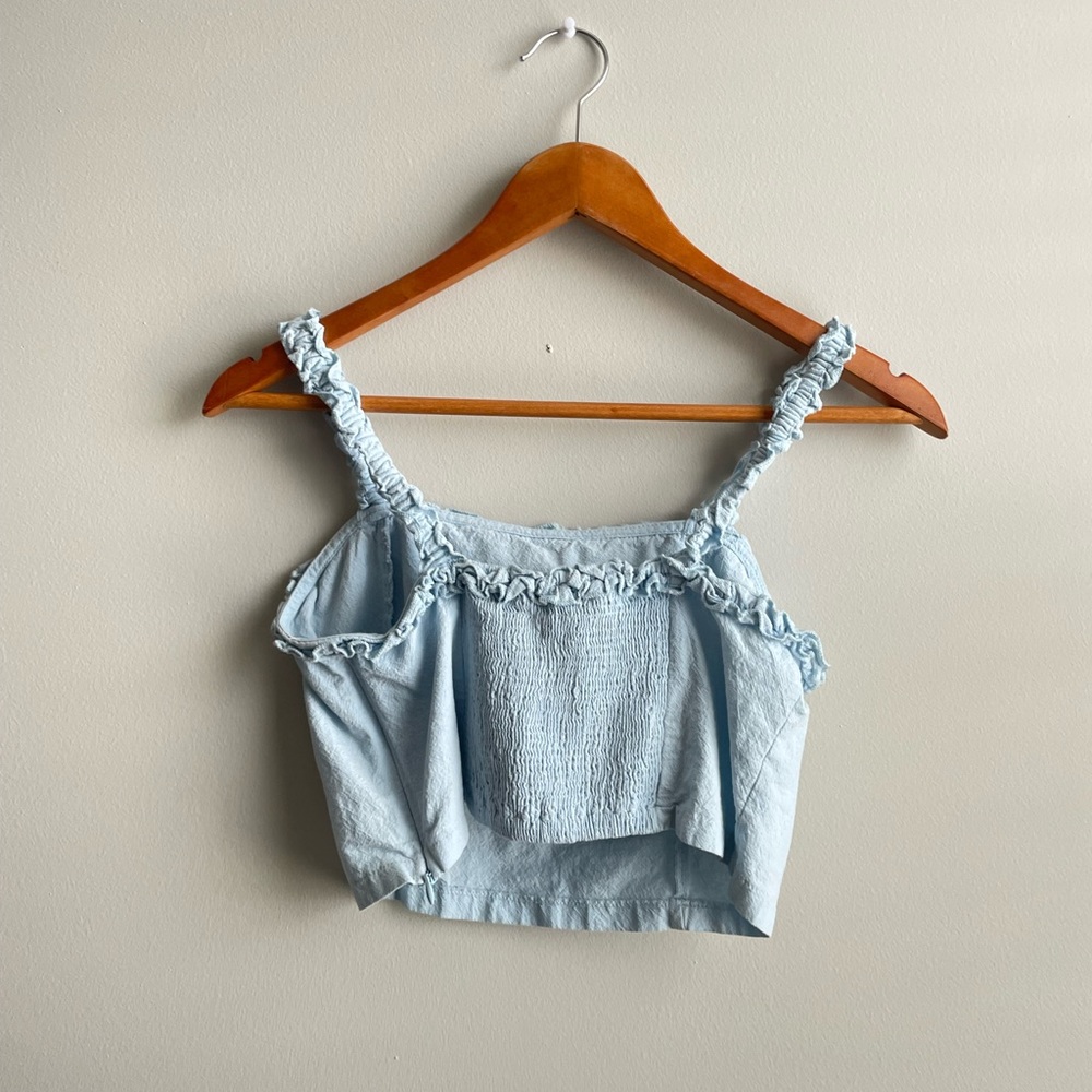 Linen Light Blue Tank - Picture 2 of 4